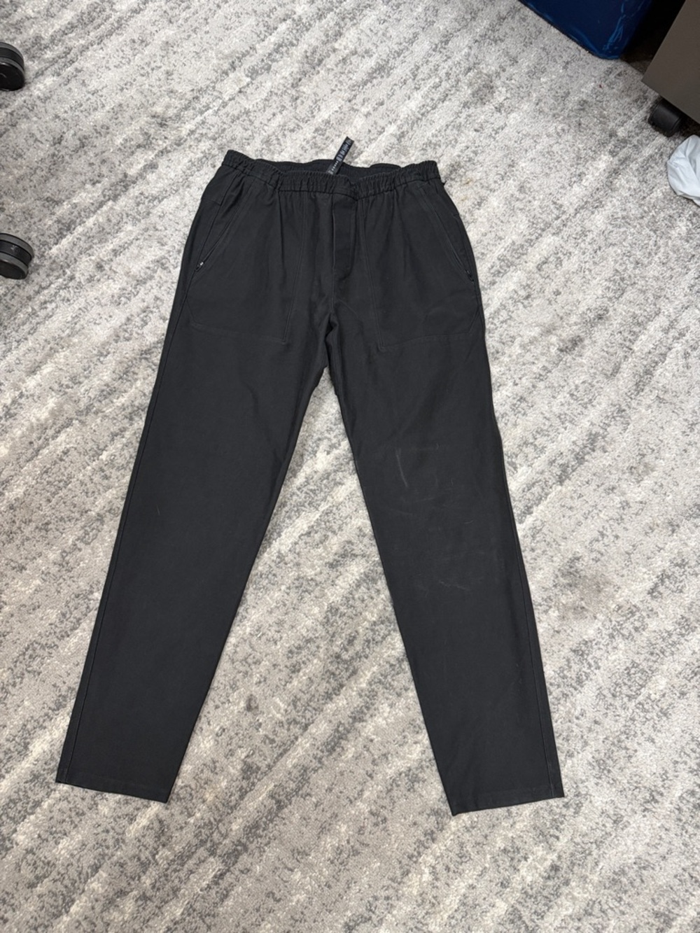 Men's Lululemon Black Elastic-Waist Casual Pants